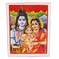 Shiv Parivaar Glittering Photo