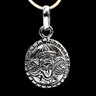 Mahakali Locket in Pure Silver - Design V