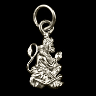 Hanuman locket - in pure silver - Design X