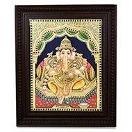Lord Ganapati Tanjore Painting
