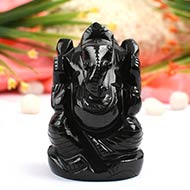 Black Agate Ganesha - 222 gms