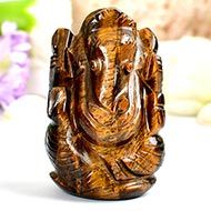 Tiger Eye Ganesha - 57 gms - II