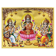 Ganesh Laxmi Saraswati Photo - Large - I