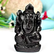 Obsidian Ganesha - 85 gms