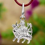 Durga Locket in pure silver - Design VI
