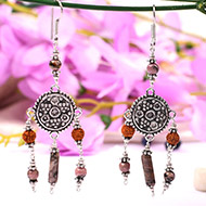 Rudraksha Opal Earring