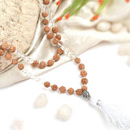 Sphatik and Rudraksha Beads Mala