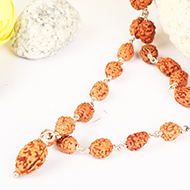 3 mukhi Agni mala in silver wire