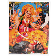 Goddess Mahishasura Mardhini Glittering Photo