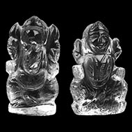 Ganesh Laxmi in crystal - 39 gms