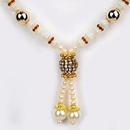 Pearl with Red Deity Garland - II