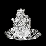 Ganesha Incense stand in pure silver - II