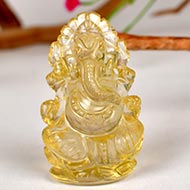 Ganesha in Lemon Topaz - 191 carat