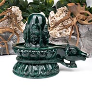 Pashupatinath Shivling in Green Jade - 7.210 Kgs