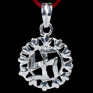 Swastik Locket in pure silver - II