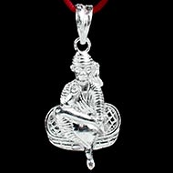 Saibaba Locket in Pure Silver - V