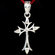 Jesus Cross Locket in pure silver - IV