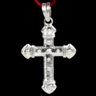 Jesus Cross Locket in pure silver - VIII