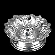 Flower Incense Stand in Pure Silver - I