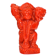 Coral Hanuman - 43.67 Carats