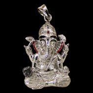 Shree Siddhivinayak Ganesh   Locket in Pure Silver