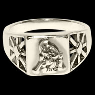 Ganesha Ring in Pure Silver - Design IV