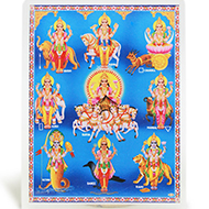 Lord Navagraha Glittering Photo