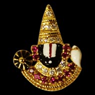 Tirupati Balaji Locket in Pure Gold - Design I