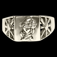 Hanuman Ring in Pure Silver - Design III