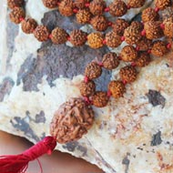 Rare 4 mukhi Brahma mala - 6mm