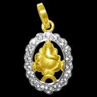 Ganesh Locket in Pure Gold