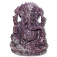Lepidolite Ganesha - 567 gms