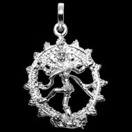 Natraja Locket in Pure Silver