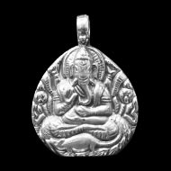 Ganesh Locket in Pure Silver - Design XXXIII