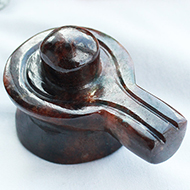 Gomed Hessonite Shivlinga - 89 gms