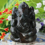 Iolite Ganesha - 85 gms