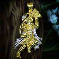 Hanuman locket in pure Gold