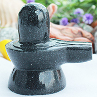 Shivlinga in Black Jade - 89 gms