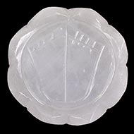 Laxmi Charan in White Agate - 48 gms