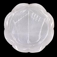 Laxmi Charan in White Agate - 49 gms - II