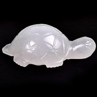 White Agate kurma - 45 gms