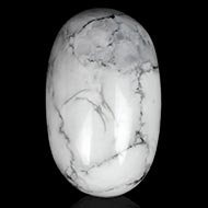 Howlite Lingam - 63 gms