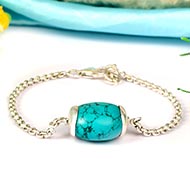 Turquoise Bracelet in Silver