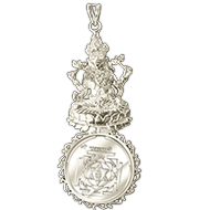 Mahalaxmi Devi Yantra Locket - Silver - Design I