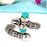 Trishul Silver Ring