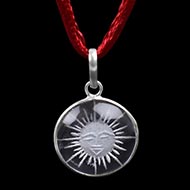 Surya Locket in Crystal - II