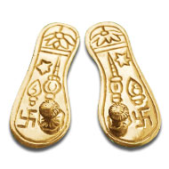 Sri Paduka - Brass