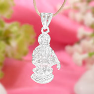 Ayyappa Pendent in pure silver - I