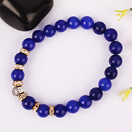 Blue Agate Buddha Bracelet