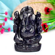 Blue Jade Ganesha - 108 gms